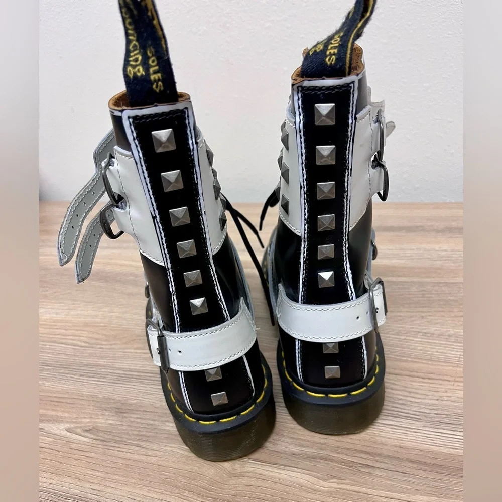 RARE Dr. Martens 1490 Joska Stud Punk Grunge Boots Size 9 - Picture 6 of 13